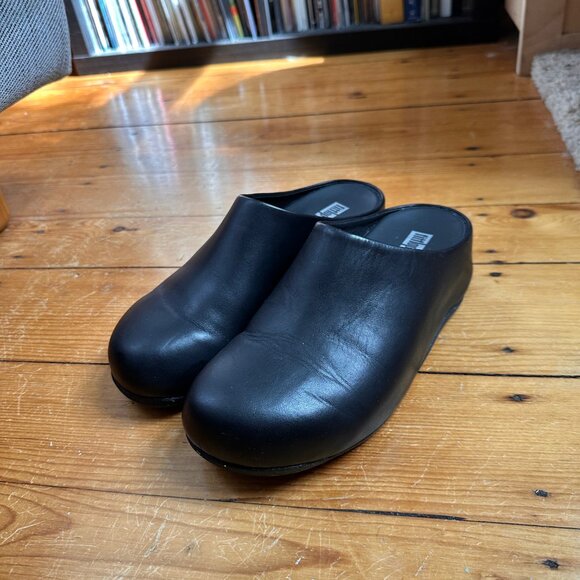 FitFlop Shuv Black Clogs - Size 8 - Picture 3 of 5